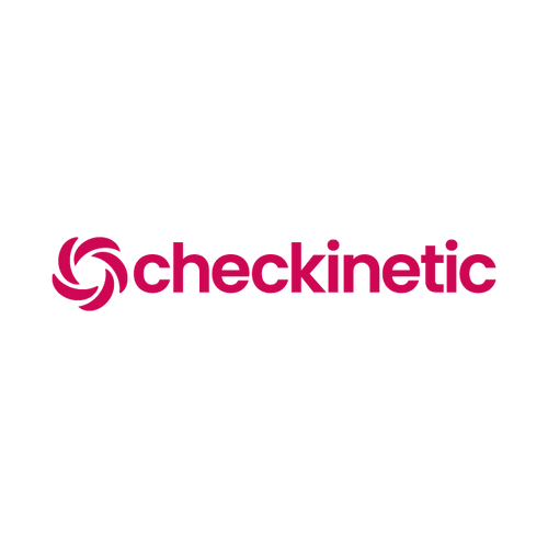 checKinetic.com logo, a brandable .com business name for sale