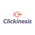 Clickinesis.com logo, a brandable .com business name for sale