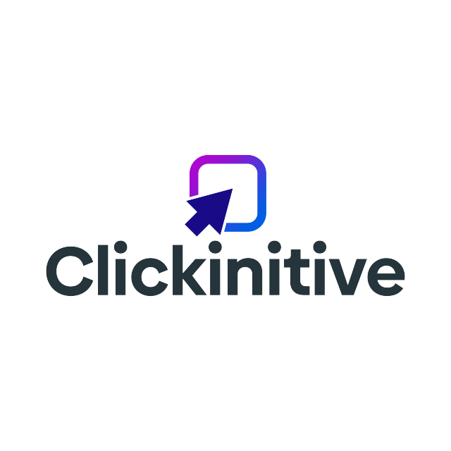 Clickinitive.com logo, a brandable .com business name for sale