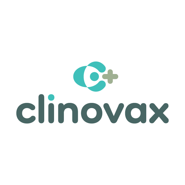 Clinovax.com logo, a brandable .com business name for sale