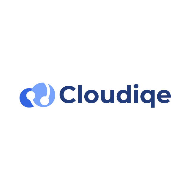 Cloudiqe.com logo, a brandable .com business name for sale