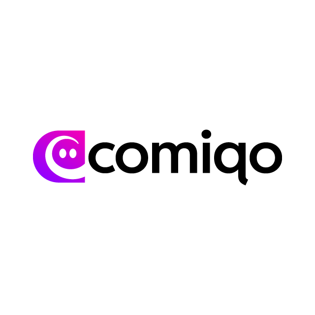 comiqo.com logo, a brandable .com business name for sale