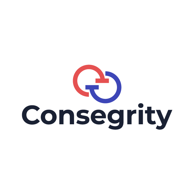 consegrity.com logo, a brandable .com business name for sale