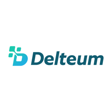 Delteum.com logo, a brandable .com business name for sale