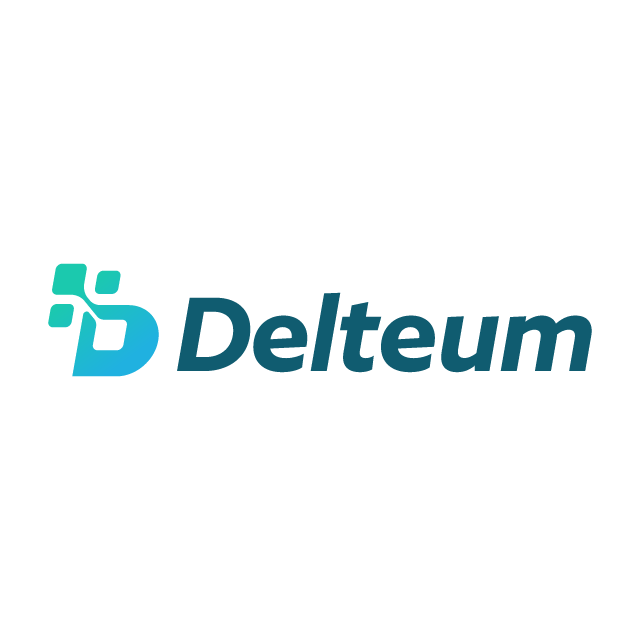 Delteum.com logo, a brandable .com business name for sale