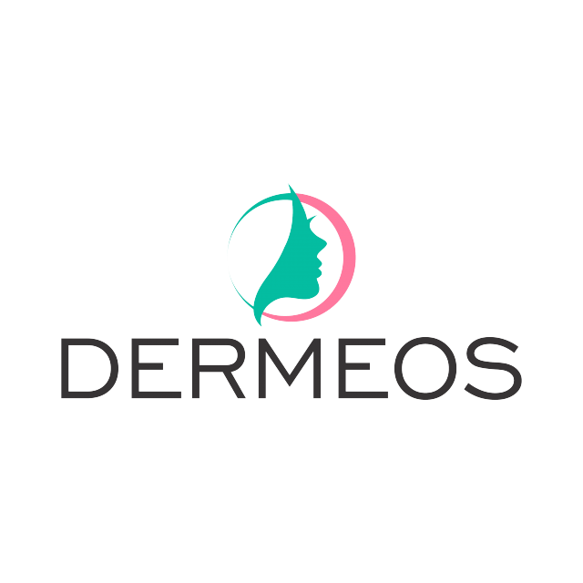 dermeos.com logo, a brandable .com business name for sale