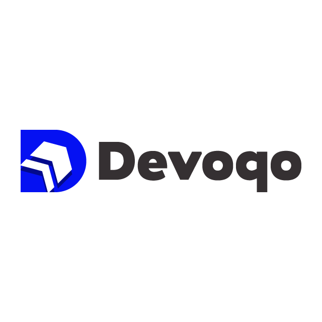 devoqo.com logo, a brandable .com business name for sale