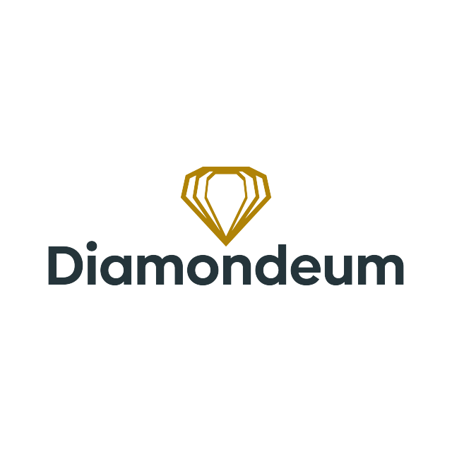 Diamondeum.com logo, a brandable .com business name for sale
