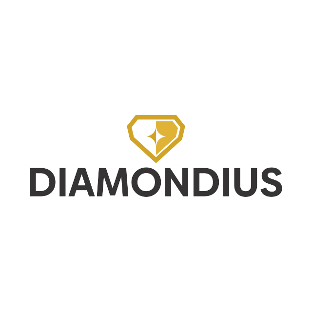 Diamondius.com logo, a brandable .com business name for sale