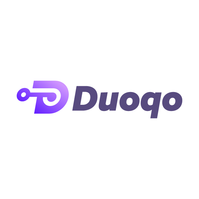 Duoqo.com logo, a brandable .com business name for sale