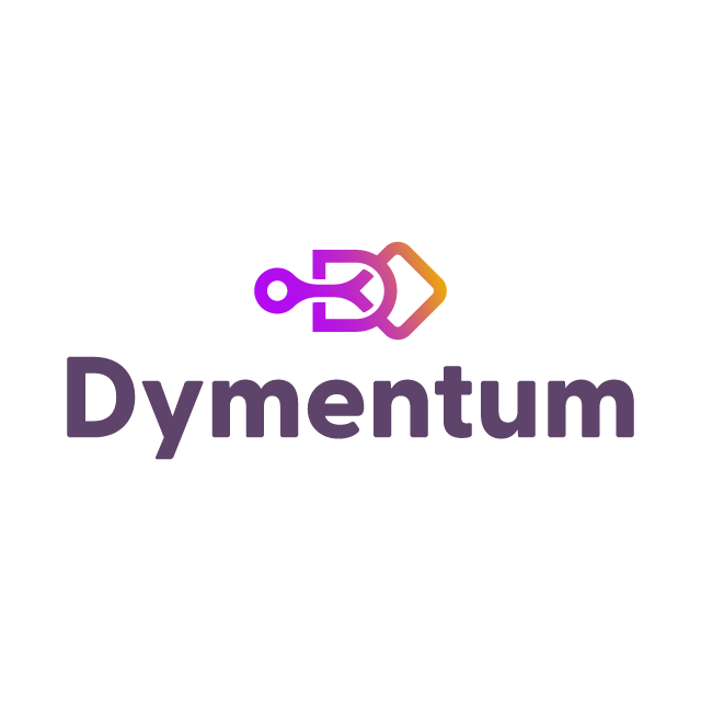 dymentum.com logo, a brandable .com business name for sale
