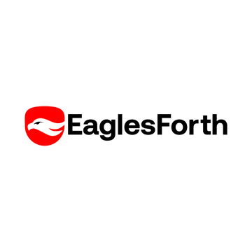 EaglesForth.com logo, a brandable .com business name for sale