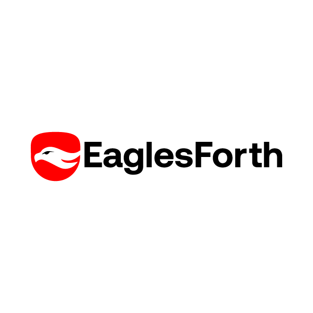 EaglesForth.com logo, a brandable .com business name for sale