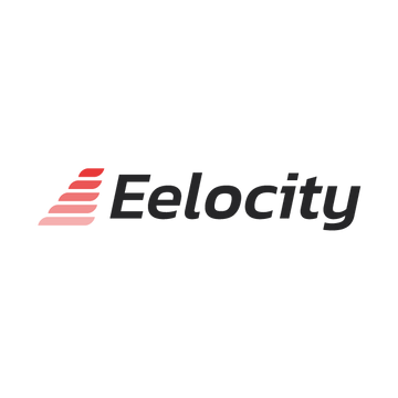 eelocity.com logo, a brandable .com business name for sale