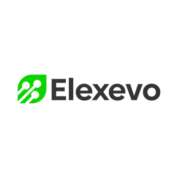 elexevo.com logo, a brandable .com business name for sale
