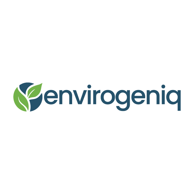 Envirogeniq.com logo, a brandable .com business name for sale
