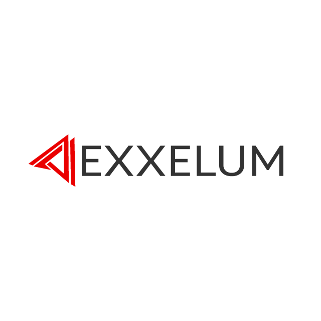 Exxelum.com logo, a brandable .com business name for sale