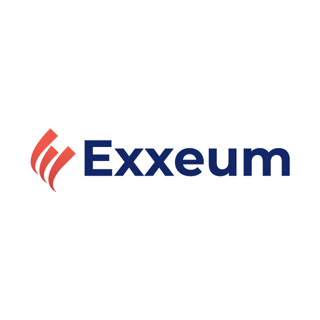 exxeum.com logo, a brandable .com business name for sale
