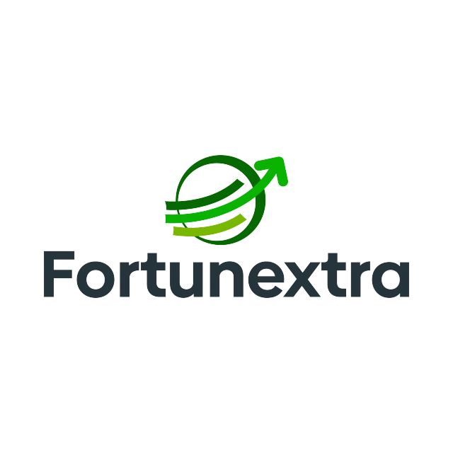 FortunExtra.com logo, a brandable .com business name for sale
