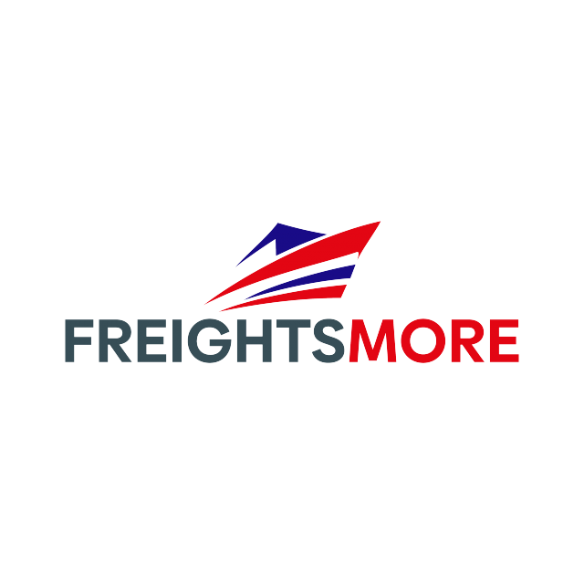 FreightsMore.com logo, a brandable .com business name for sale
