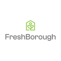 FreshBorough.com logo, a brandable .com business name for sale