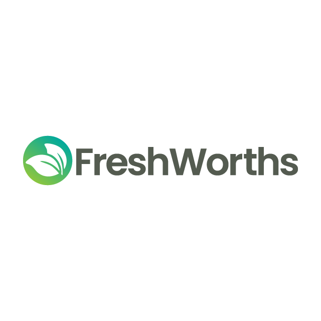 FreshWorths.com logo, a brandable .com business name for sale