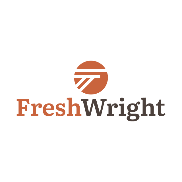 FreshWright.com logo, a brandable .com business name for sale
