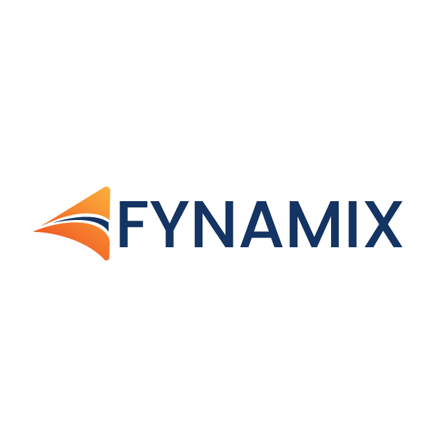 Fynamix.com logo, a brandable .com business name for sale