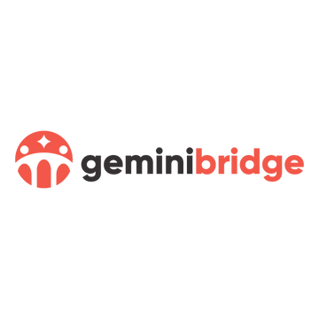 GeminiBridge.com logo, a brandable .com business name for sale