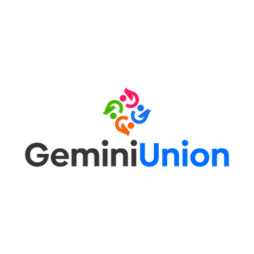 GeminiUnion.com logo, a brandable .com business name for sale