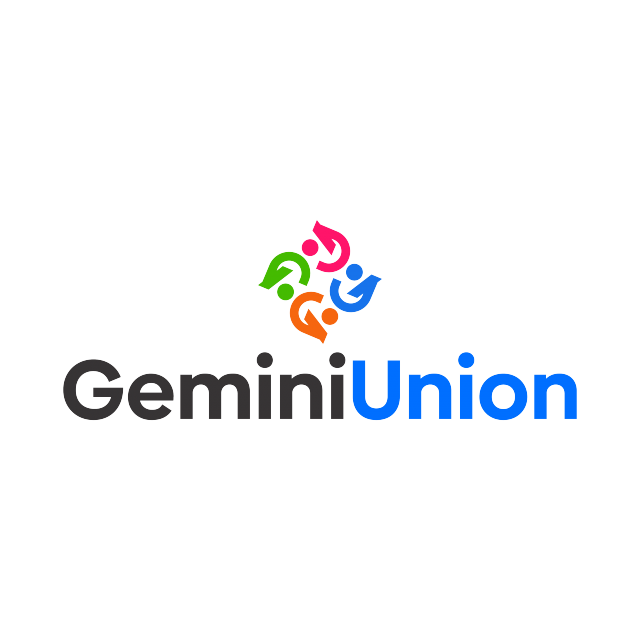 GeminiUnion.com logo, a brandable .com business name for sale