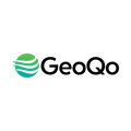 Geoqo.com logo, a brandable .com business name for sale