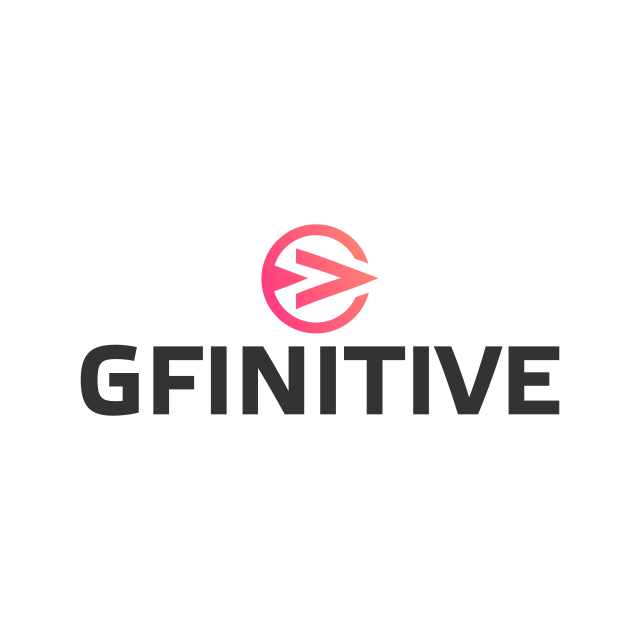 gfinitive.com logo, a brandable .com business name for sale