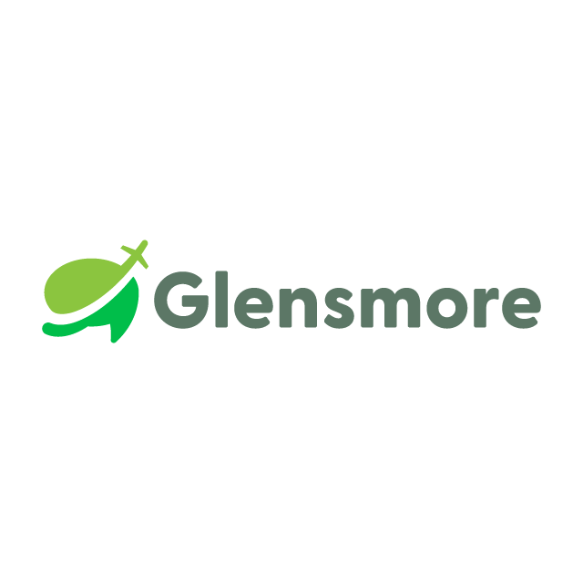 GlensMore.com logo, a brandable .com business name for sale