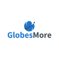GlobesMore.com logo, a brandable .com business name for sale