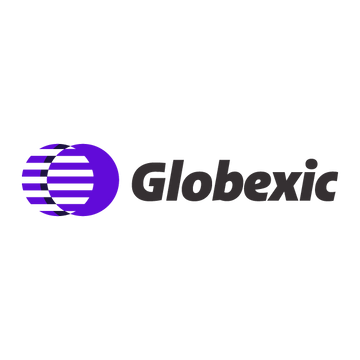 globexic.com logo, a brandable .com business name for sale