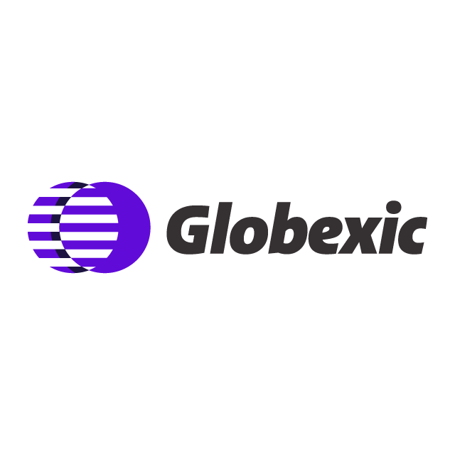 globexic.com logo, a brandable .com business name for sale