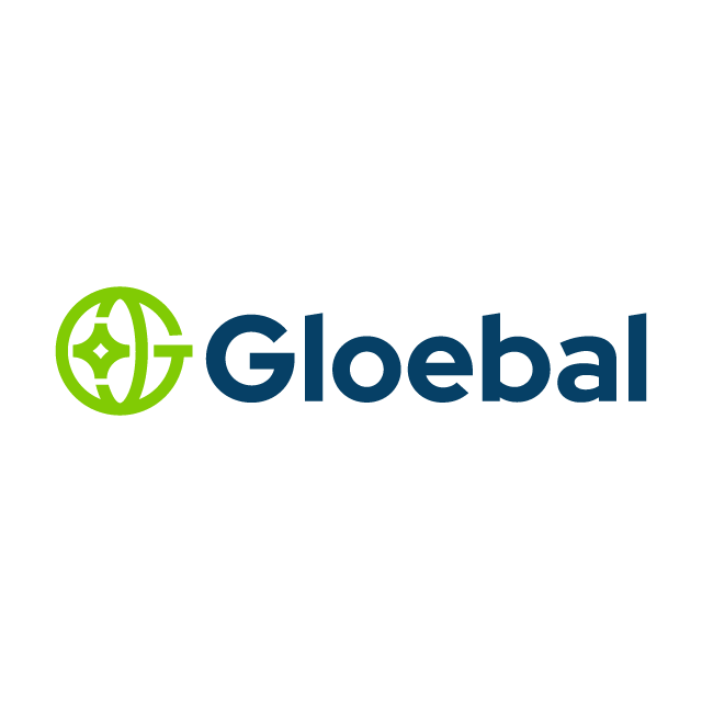 gloebal.com logo, a brandable .com business name for sale