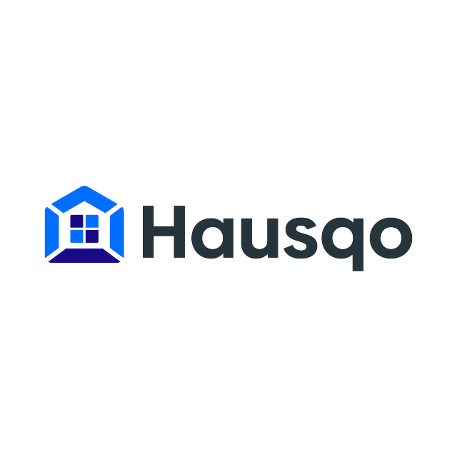 hausqo.com logo, a brandable .com business name for sale