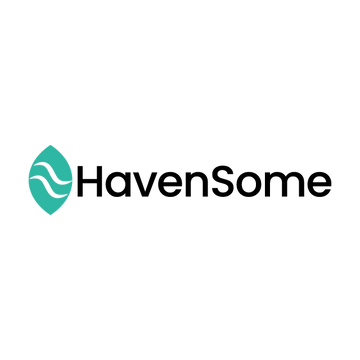Havensome.com logo, a brandable .com business name for sale