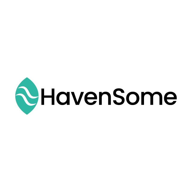 Havensome.com logo, a brandable .com business name for sale