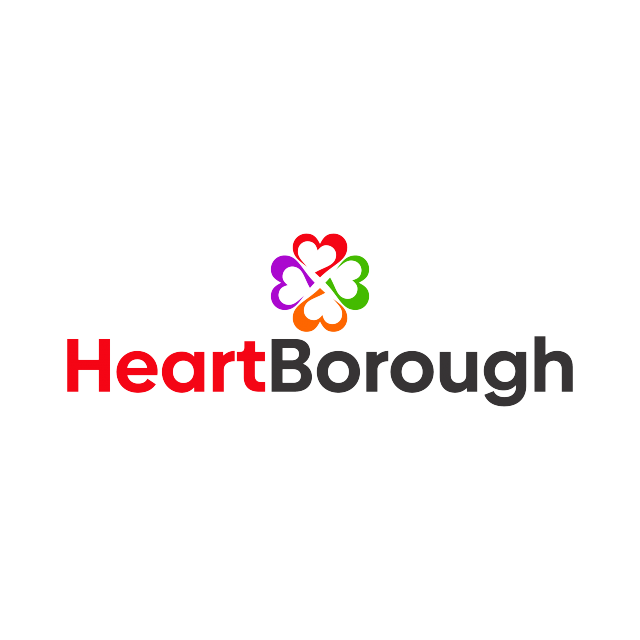 HeartBorough.com logo, a brandable .com business name for sale