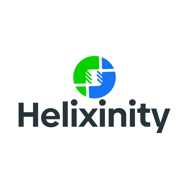 Helixinity.com logo, a brandable .com business name for sale