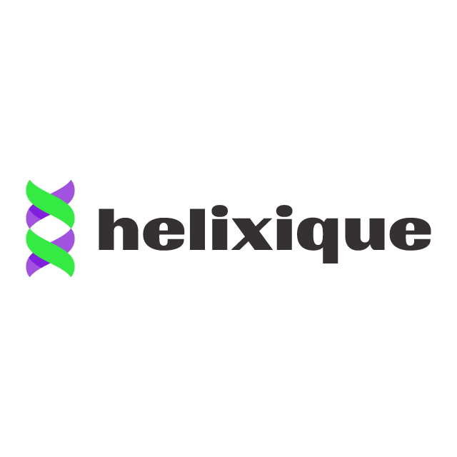 Helixique.com logo, a brandable .com business name for sale