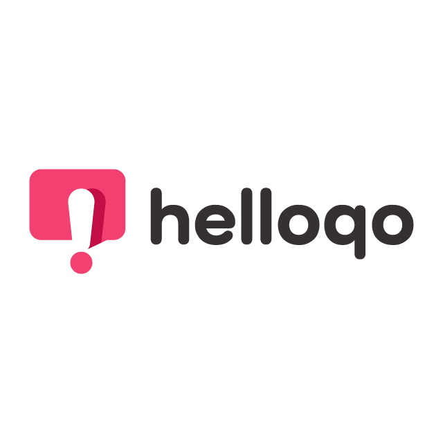 HelloQo.com logo, a brandable .com business name for sale