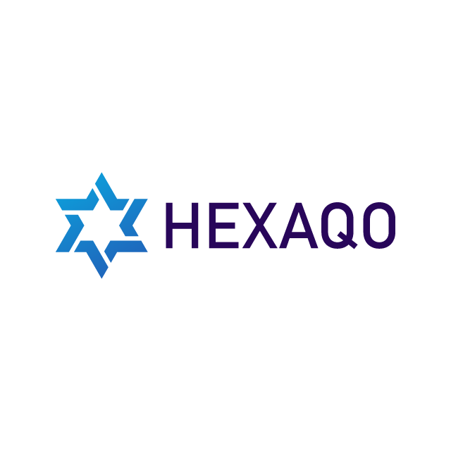 hexaqo.com logo, a brandable .com business name for sale