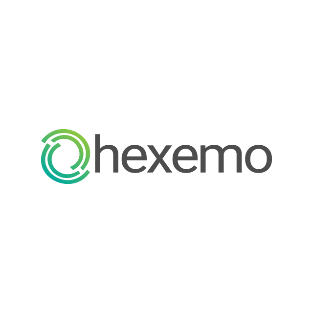 Hexemo.com logo, a brandable .com business name for sale