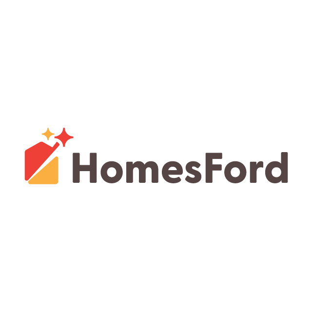 HomesFord.com logo, a brandable .com business name for sale