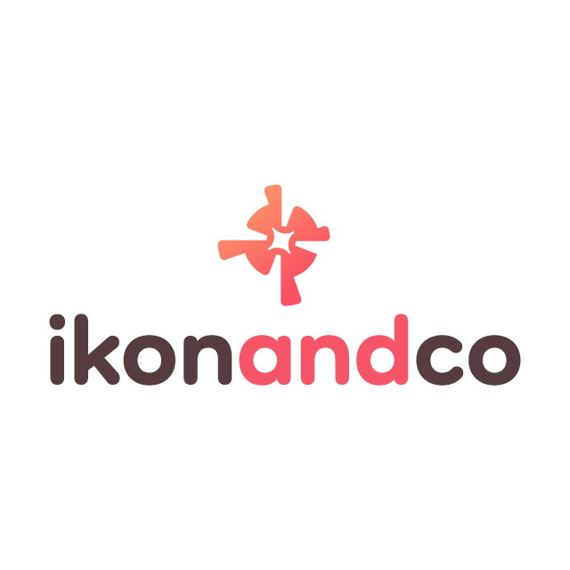 ikonAndCo.com logo, a brandable .com business name for sale