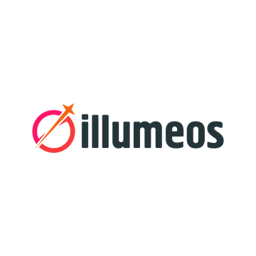 illumeos.com logo, a brandable .com business name for sale